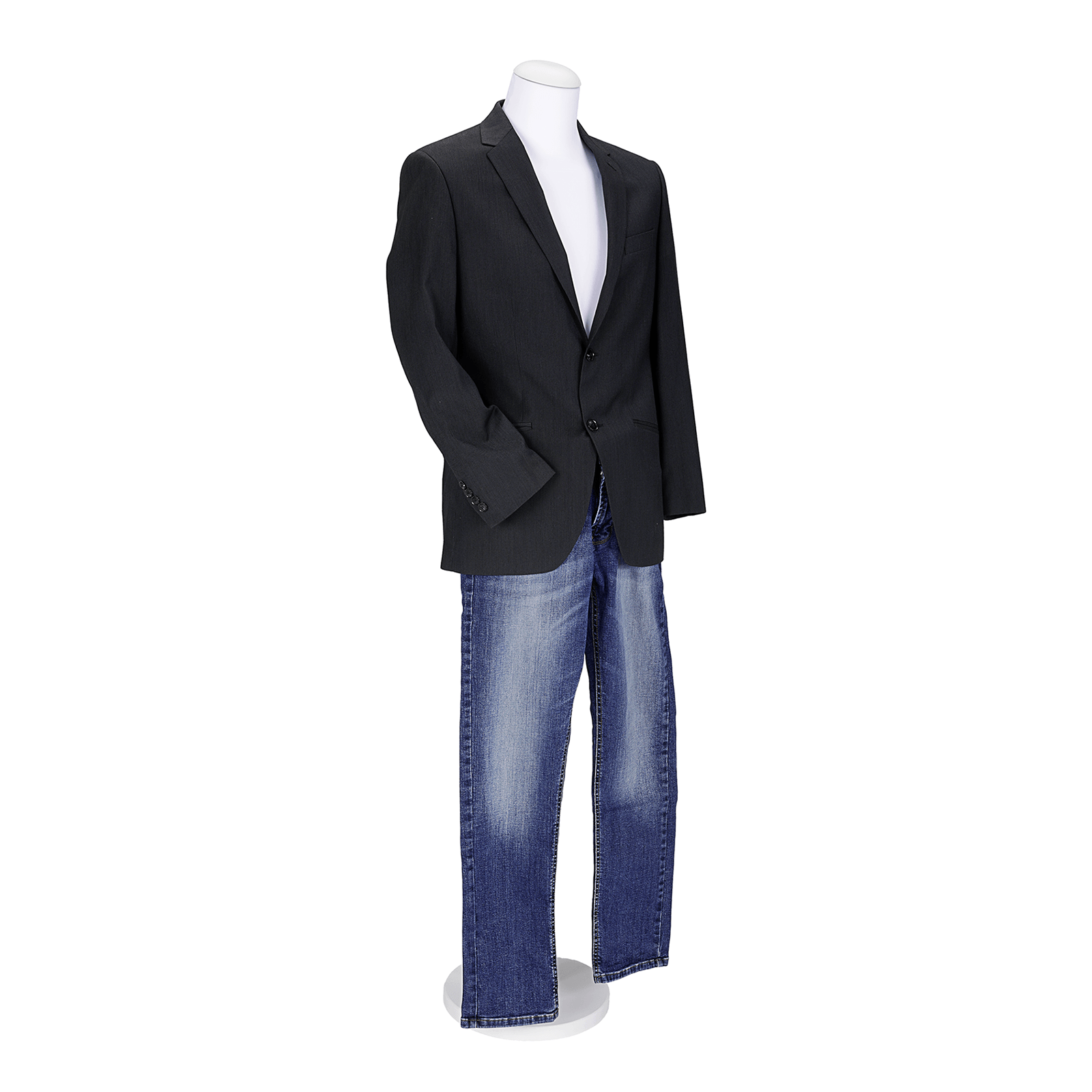 Maniquí de costura de hombre, 78 cm, color blanco - 2
