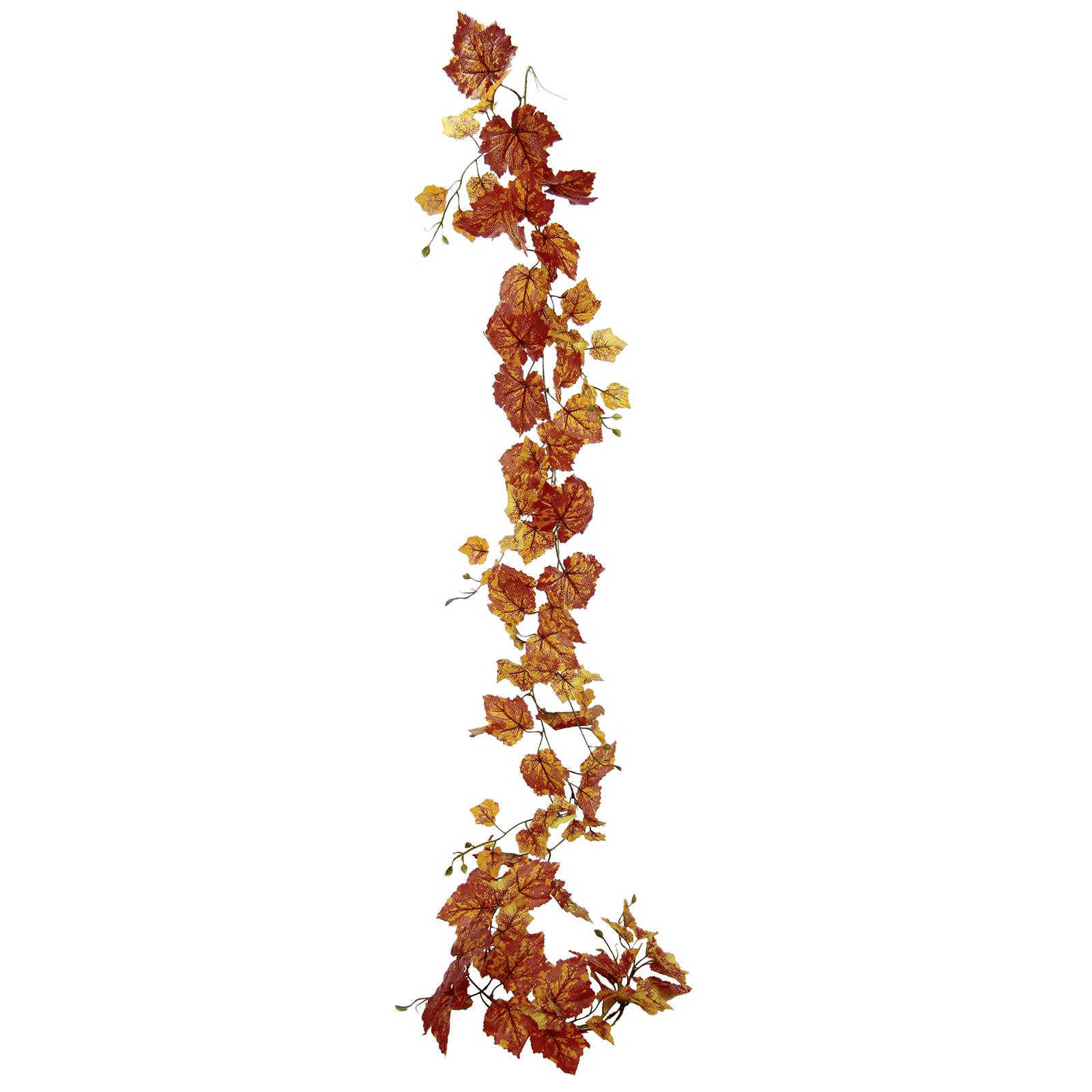 Guirnalda con hojas de parra artificial rojo/verd, 160 cm - 1