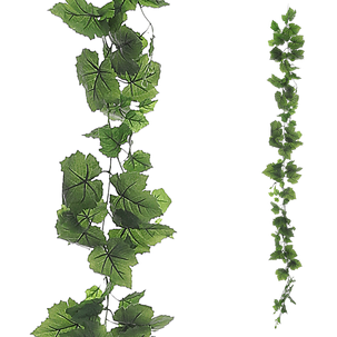 Guirnalda de hojas de parra artificial verde, 160 cm