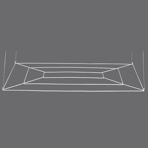 Rejilla para techo rectangular blanca 150 x 100 cm