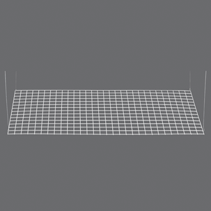 Rejilla para techo decorativa blanca, 150 x 70 cm