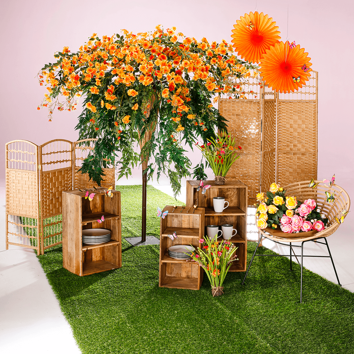 Étagères décoratives en bois 3 pièces, 50 cm, 65 cm, 70 cm de haut  - 4