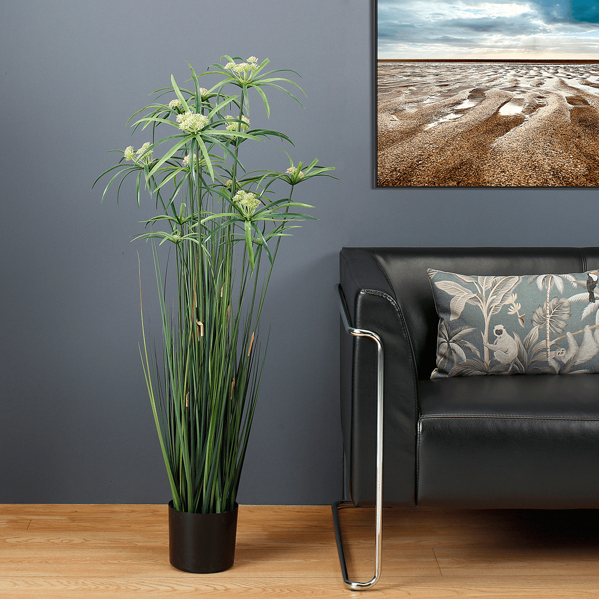 Artificial papyrus plant in pot 120 cm - 2