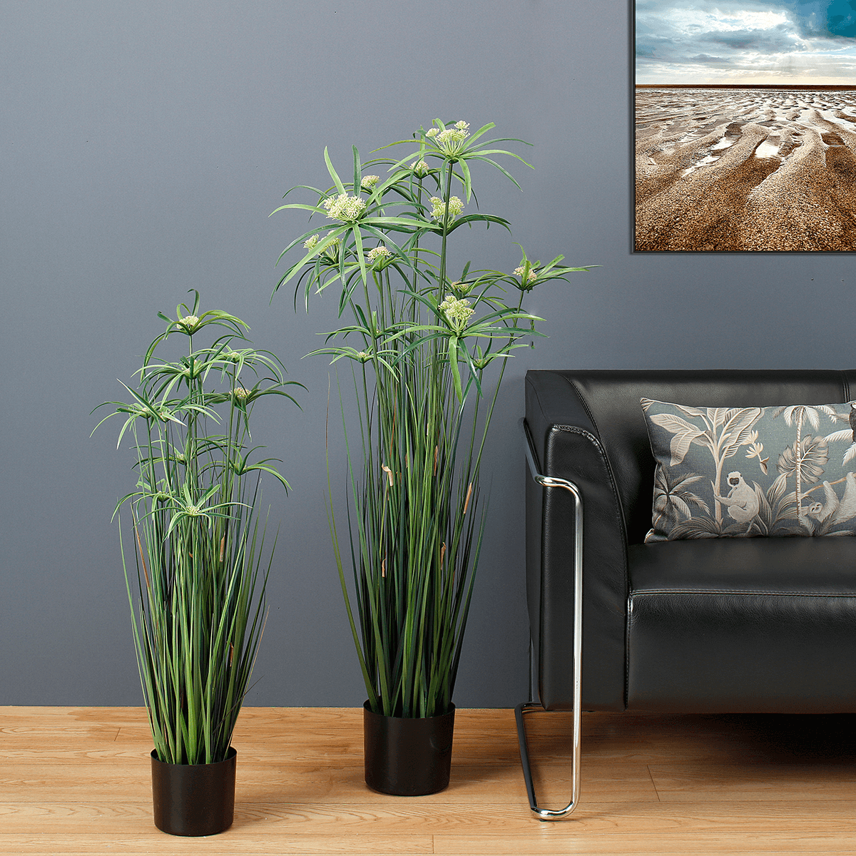 Artificial papyrus plant in pot 120 cm - 3