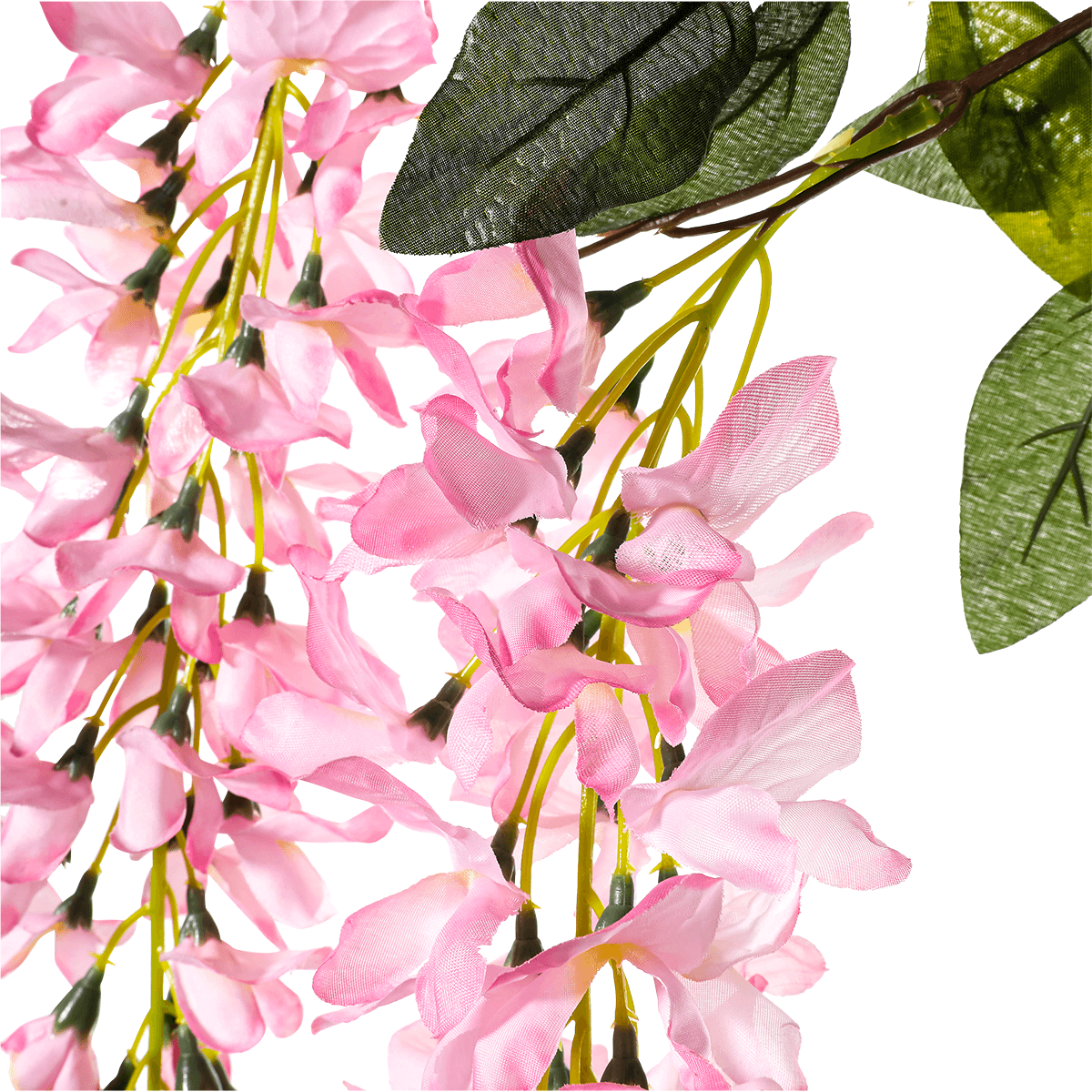 Branche artificielle de pluie d'or rose, 95 cm - 2