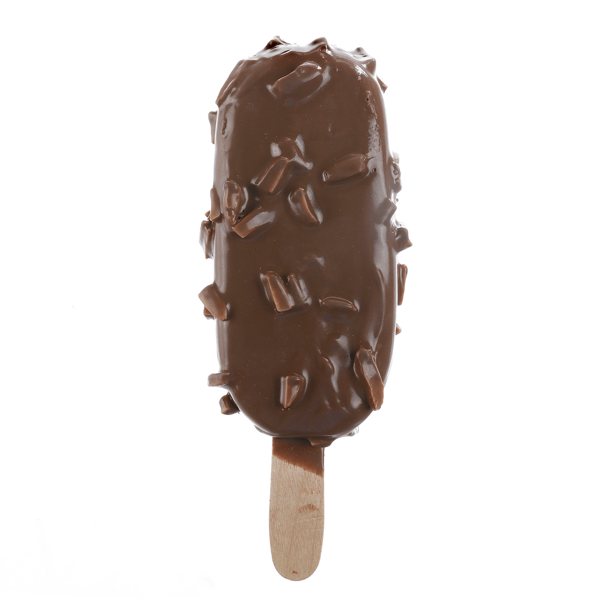 Chocolate ice cream on a stick with almonds -food dummy 21 cm - 0 Chocolate ice cream on a stick with almonds -food dummy 21 cm - 0
