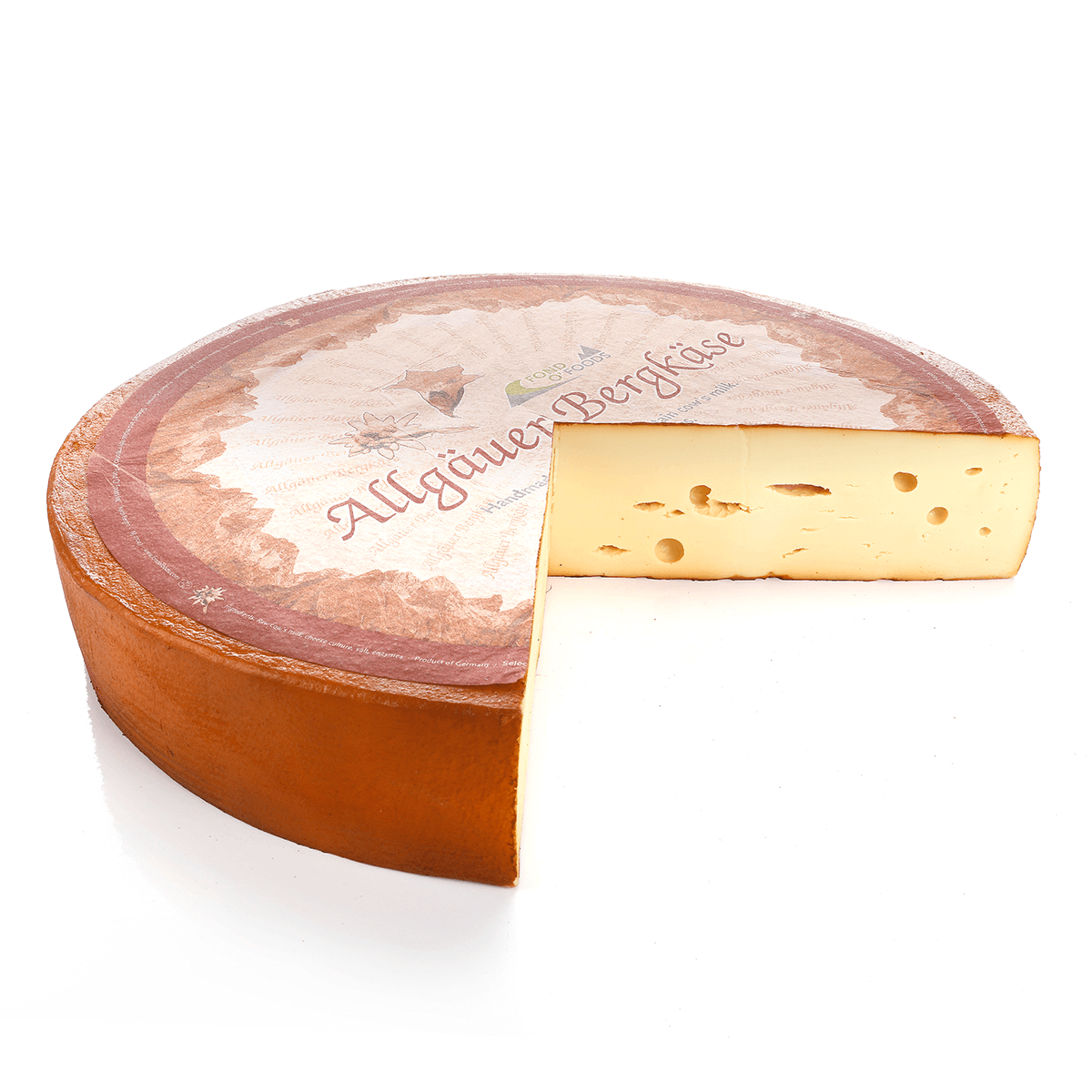 Allgäuer Bergkäse Laib angeschnitten Lebensmittel-Attrappe 52 cm Ø - 0 Allgäuer Bergkäse Laib angeschnitten Lebensmittel-Attrappe 52 cm Ø - 0