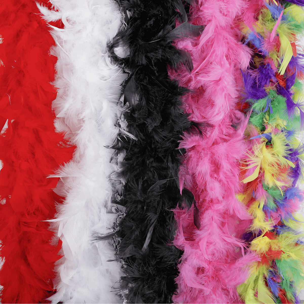 Boa de plumes, rose, 180 cm - 4
