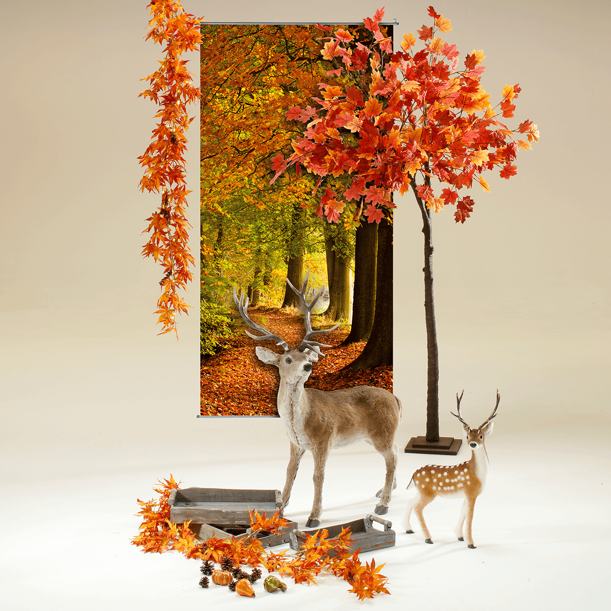 Árbol de Arce Artificial Deco 200 cm naranja - 5