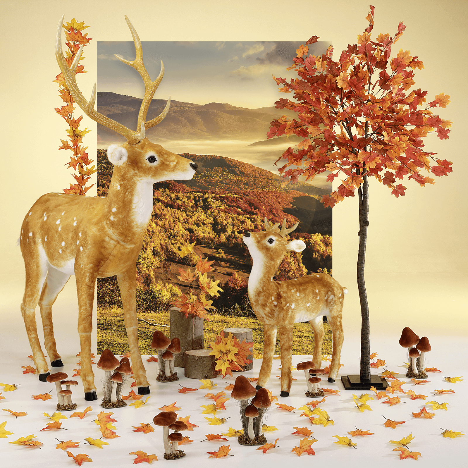 Árbol de Arce Artificial Deco 200 cm naranja - 4