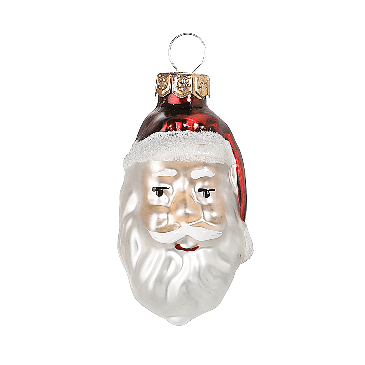 Weihnachtskugel-Set aus Glas 9 Stück in der Box rot - 2