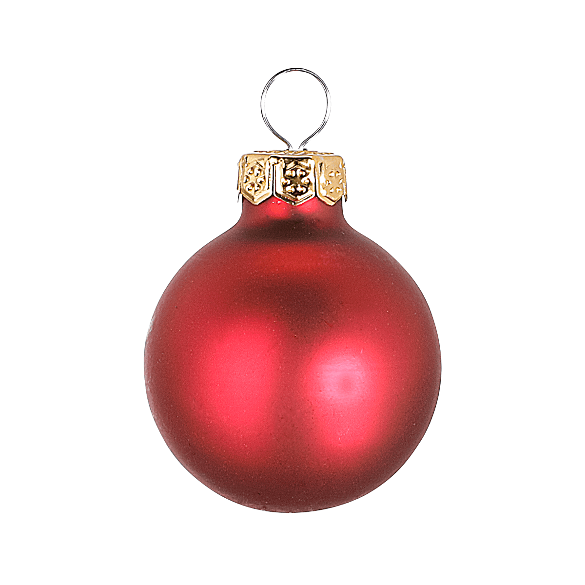 Weihnachtskugel-Set aus Glas 9 Stück in der Box rot - 4