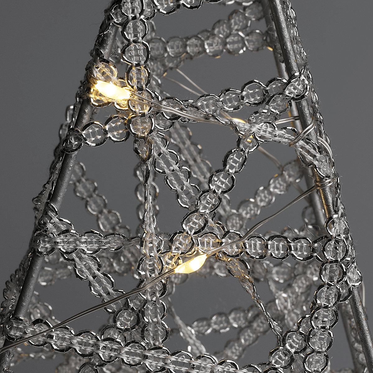 Estrella metálica decorativa LED de 30 cm que funciona con pilas - 1