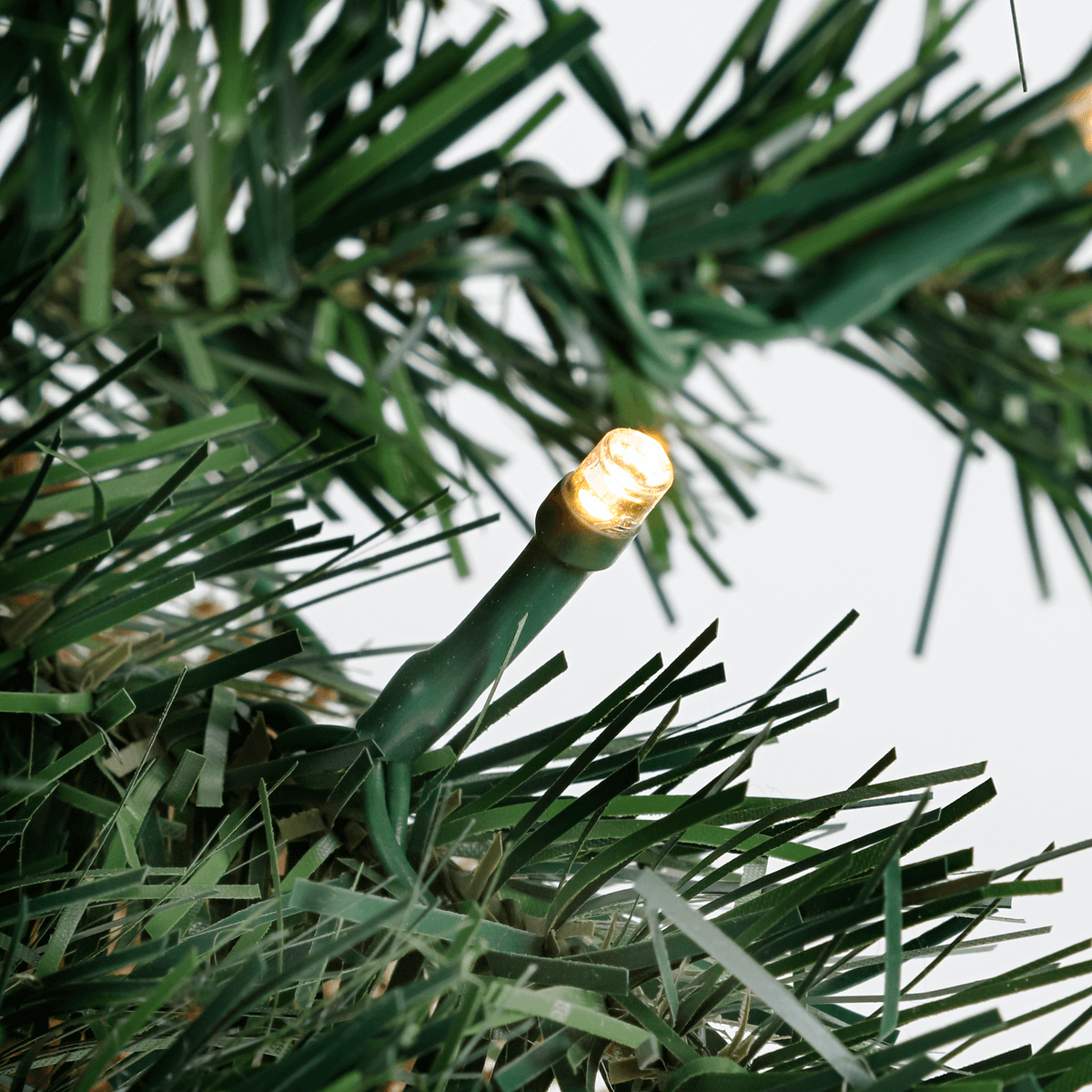 Sapin décoratif avec LED et sac en jute 60 cm vert - 3
