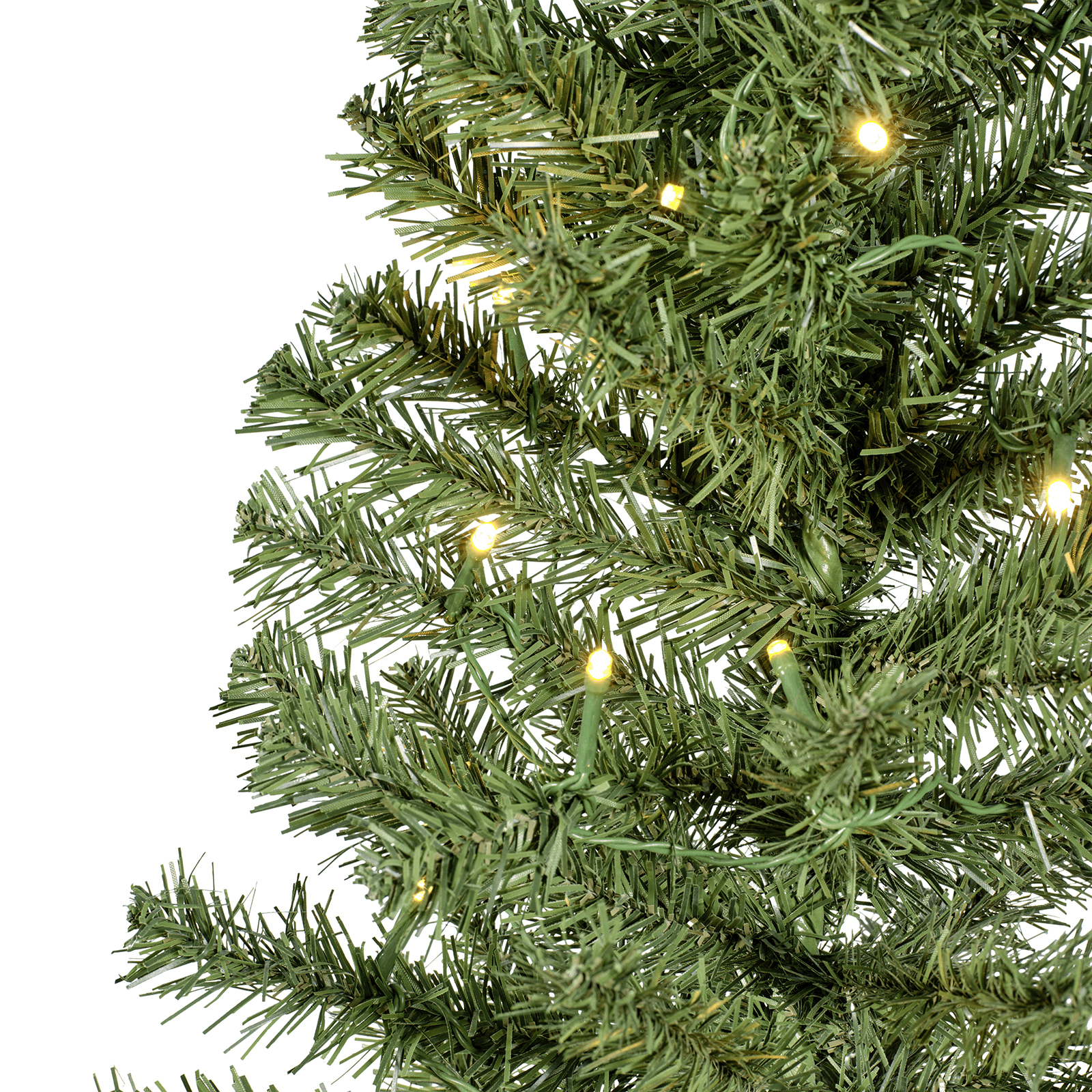 Sapin décoratif avec LED et sac en jute 60 cm vert - 1
