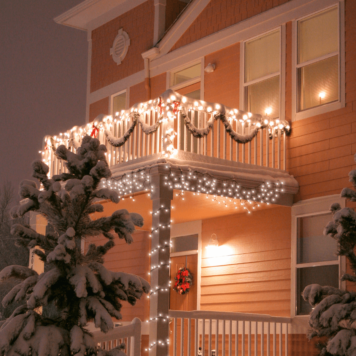 Low voltage light chain white 10m IP44 warm white  - 2