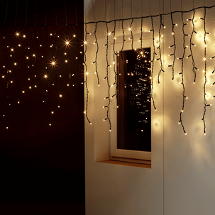 Icicle-Light guirlande lumineuse 300 cm IP44, noir