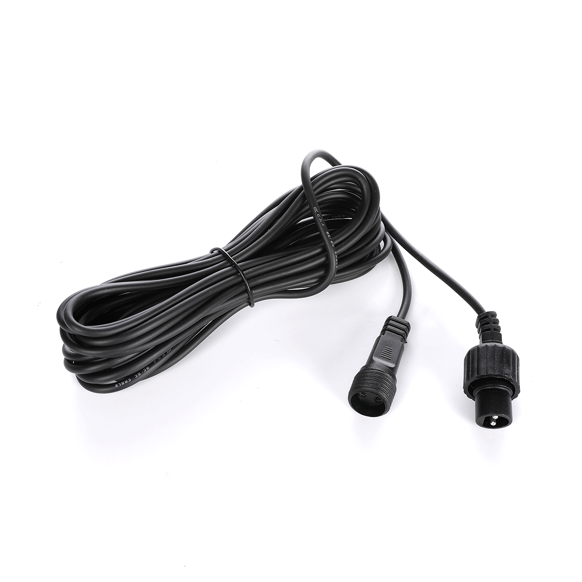 Cable de conexión de la cadena de luces 500 cm negro  - 0