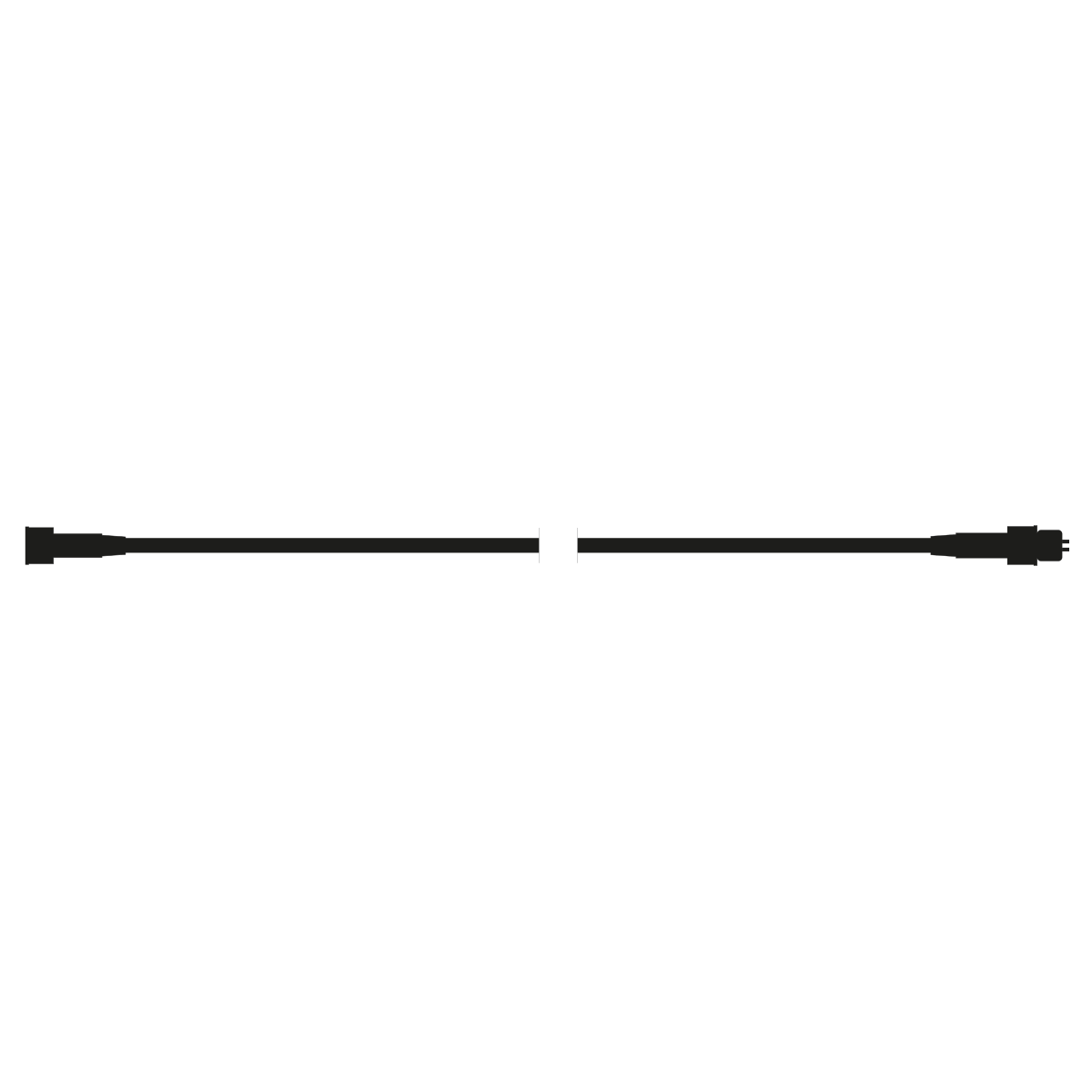 Cable de conexión de la cadena de luces 500 cm negro  - 2