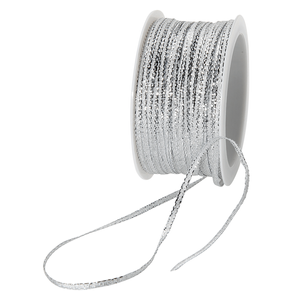 Geschenkband "Glamour" 5 mm x 50 m silber