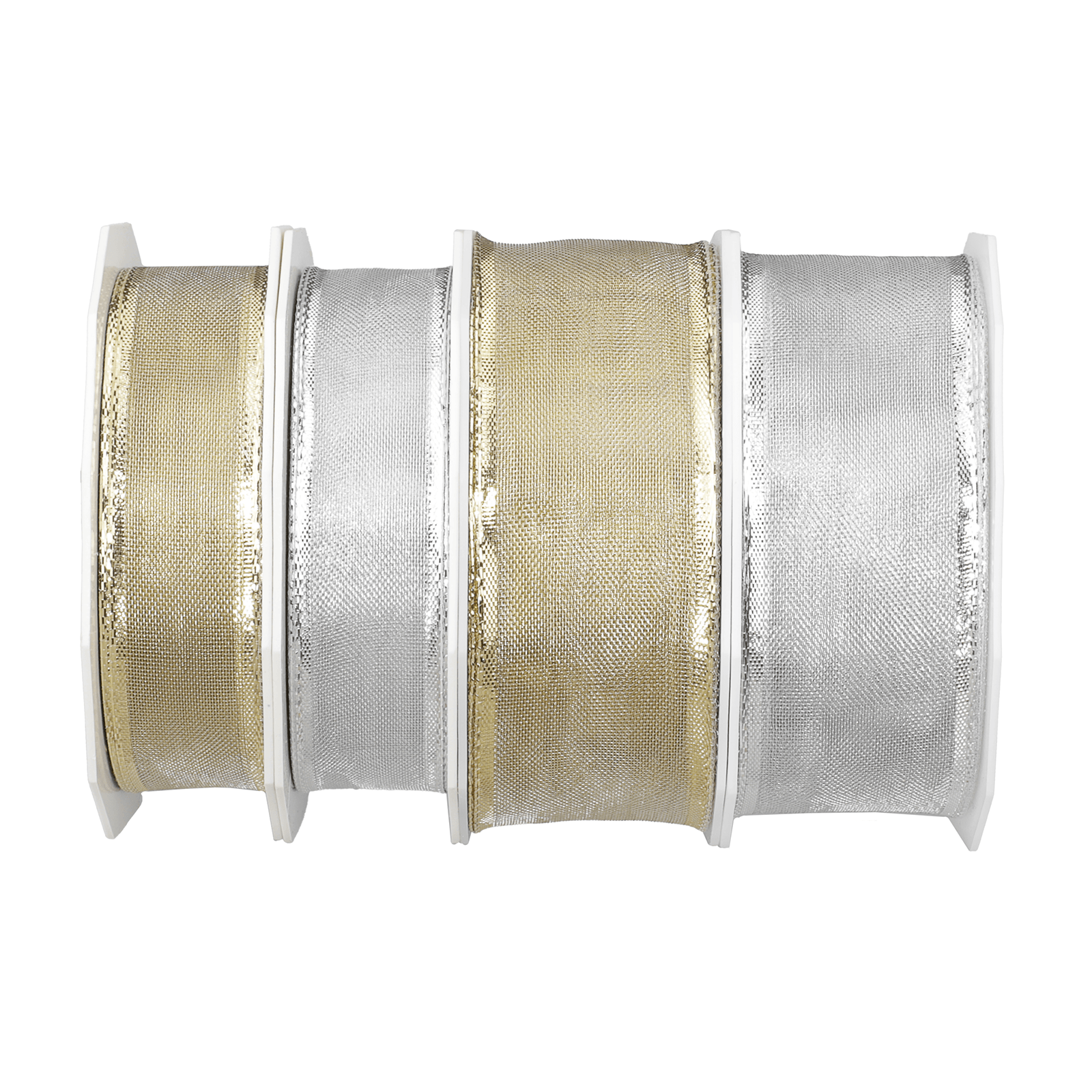Ruban cadeau "Luxury" 25 mm x 20 m argenté - 3