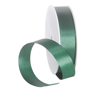 Ruban de taffetas avec lisière tissée 15 mm, 50 m, vert