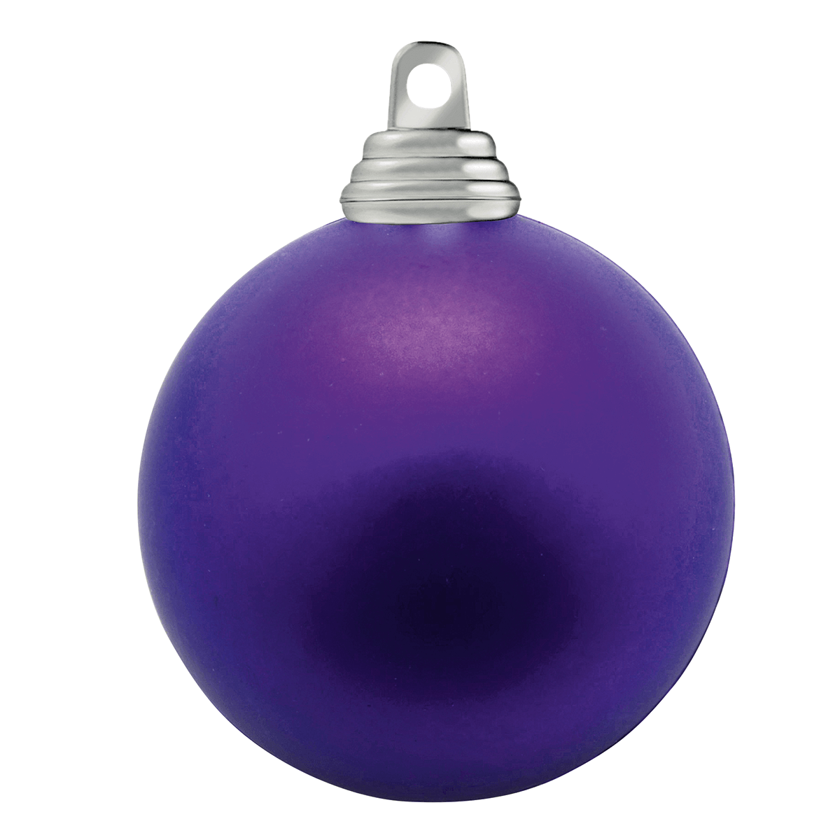 Weihnachtskugeln lila matt » Ø 6 cm Christbaumkugeln