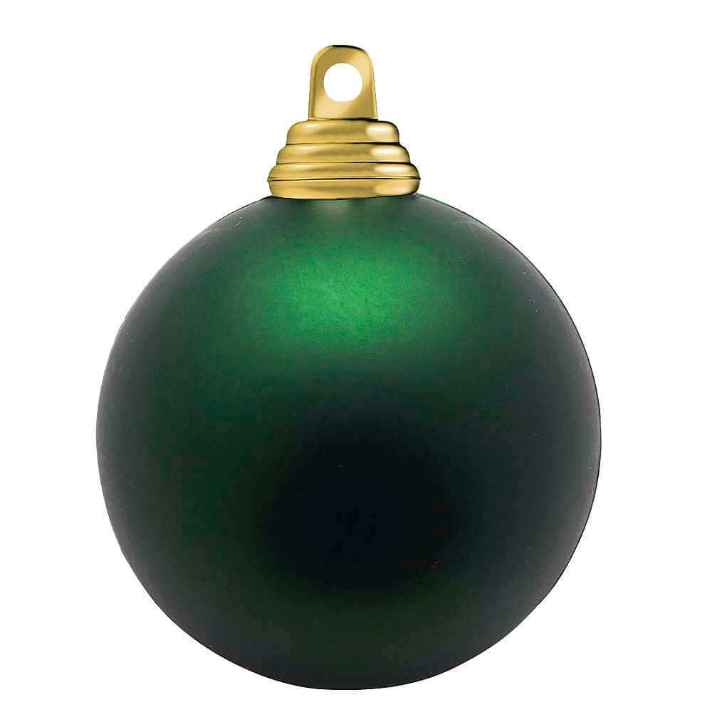 Weihnachtskugeln tannengrün matt » Ø 6 cm Christbaumkugeln