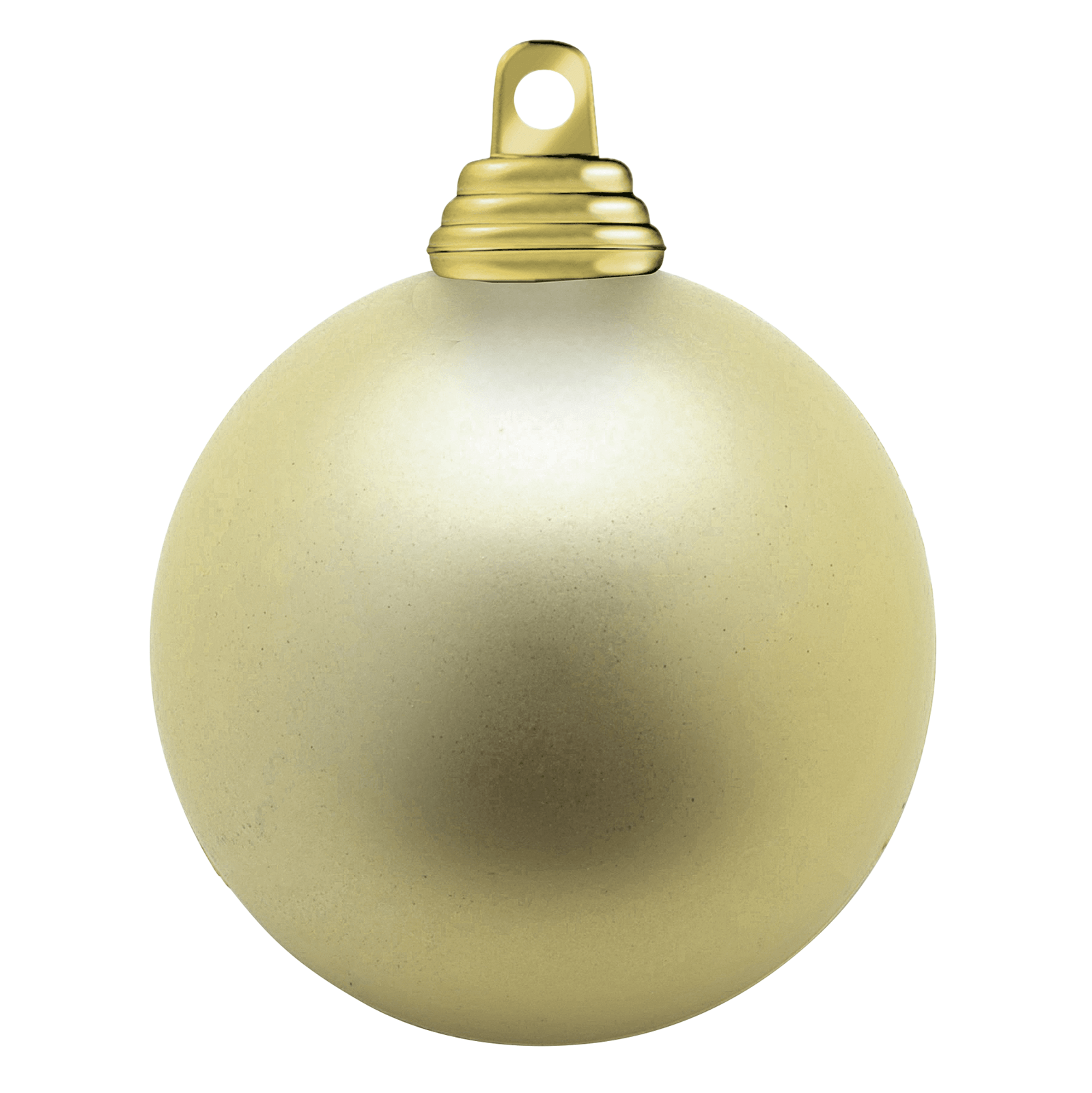 Bolas de Navidad de plástico ignífugo oro mate - 0