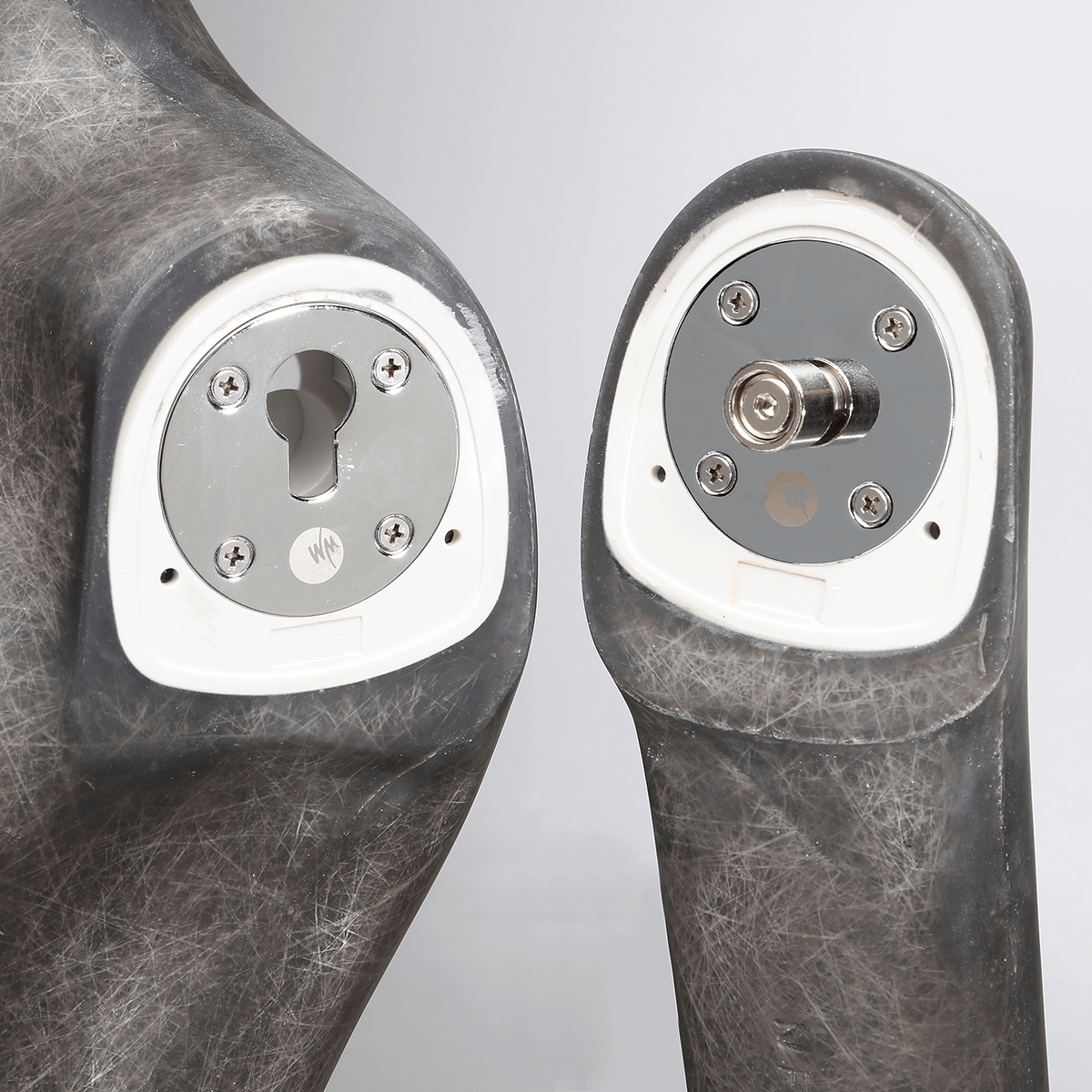 Premium Damen Schaufensterpuppe, rechter Arm angewinkelt, anthrazit - 6