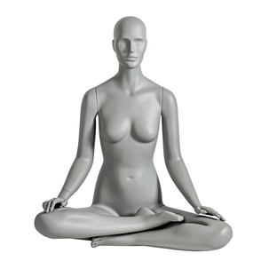 Sport-Schaufensterpuppe weiblich Yoga Lotussitz