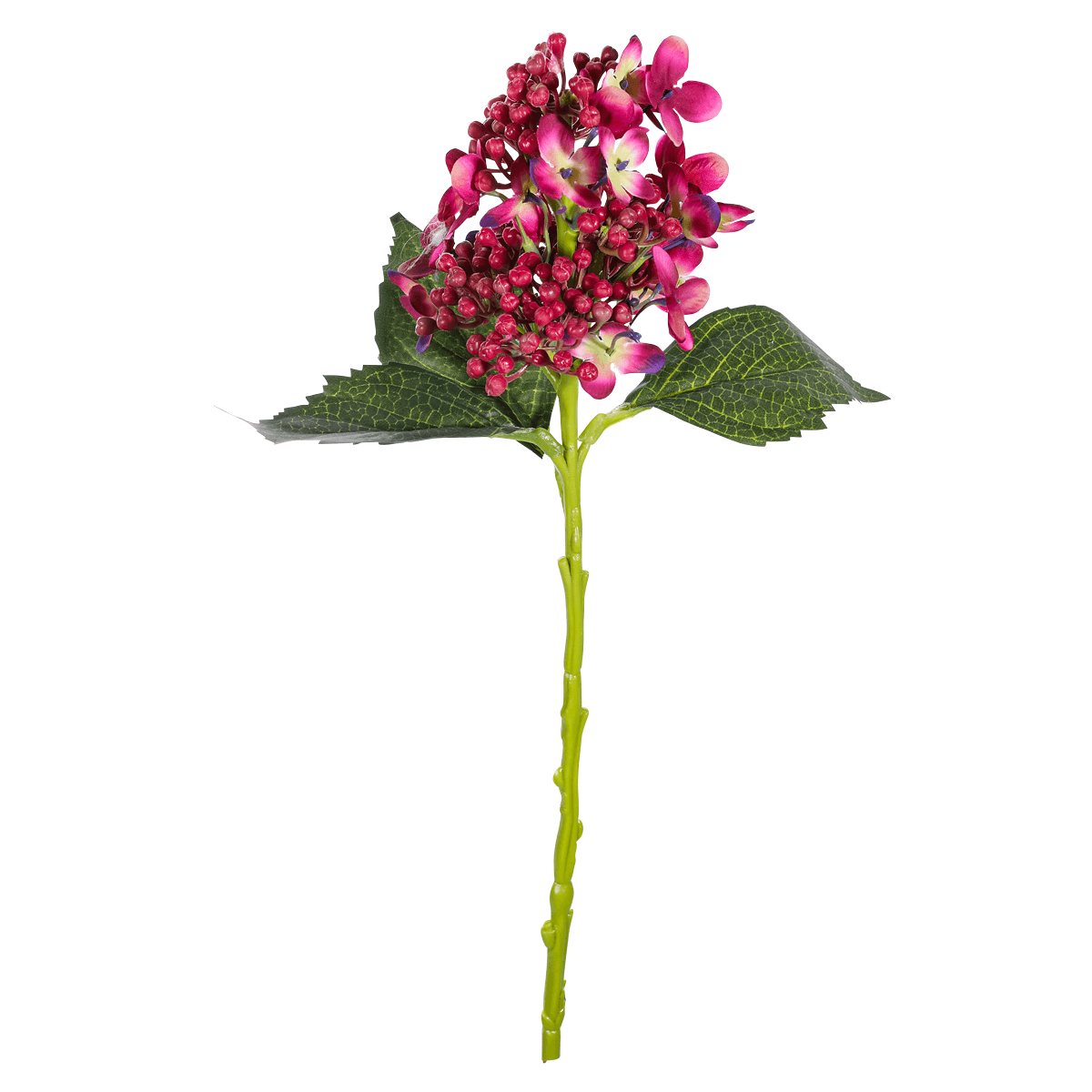 Artificial hydrangea flowers red, 39 cm, 2 pieces - 1