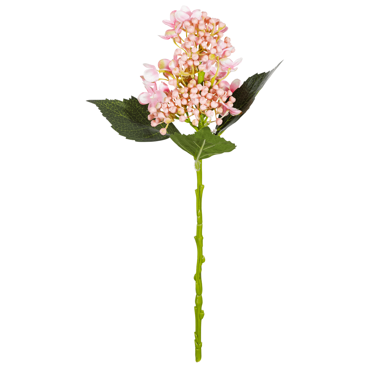 Flores artificiales de hortensia rosa, 39 cm, 2 piezas - 1