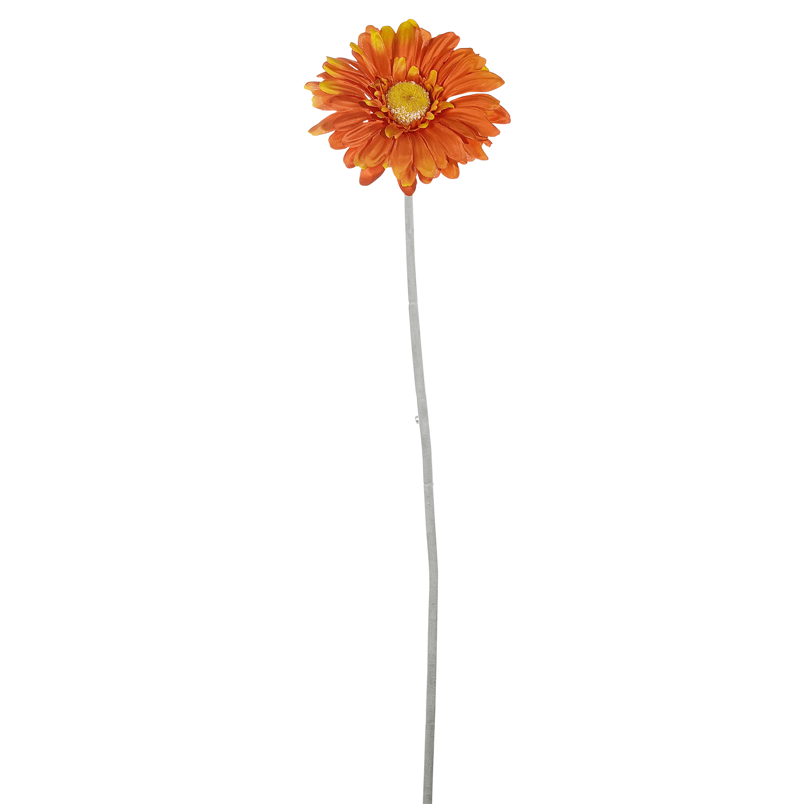 Flores artificiales gerbera naranja 2 piezas - 0