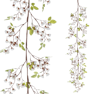 Guirlande artificielle de fleurs de cerisier 140 cm