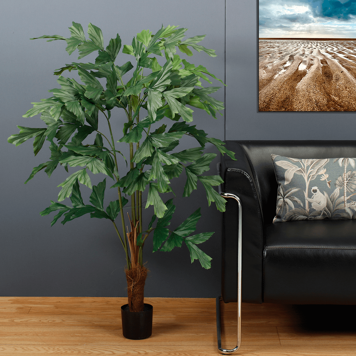 Artificial Fishtail Palm Plant 135 cm - 2 Artificial Fishtail Palm Plant 135 cm - 2