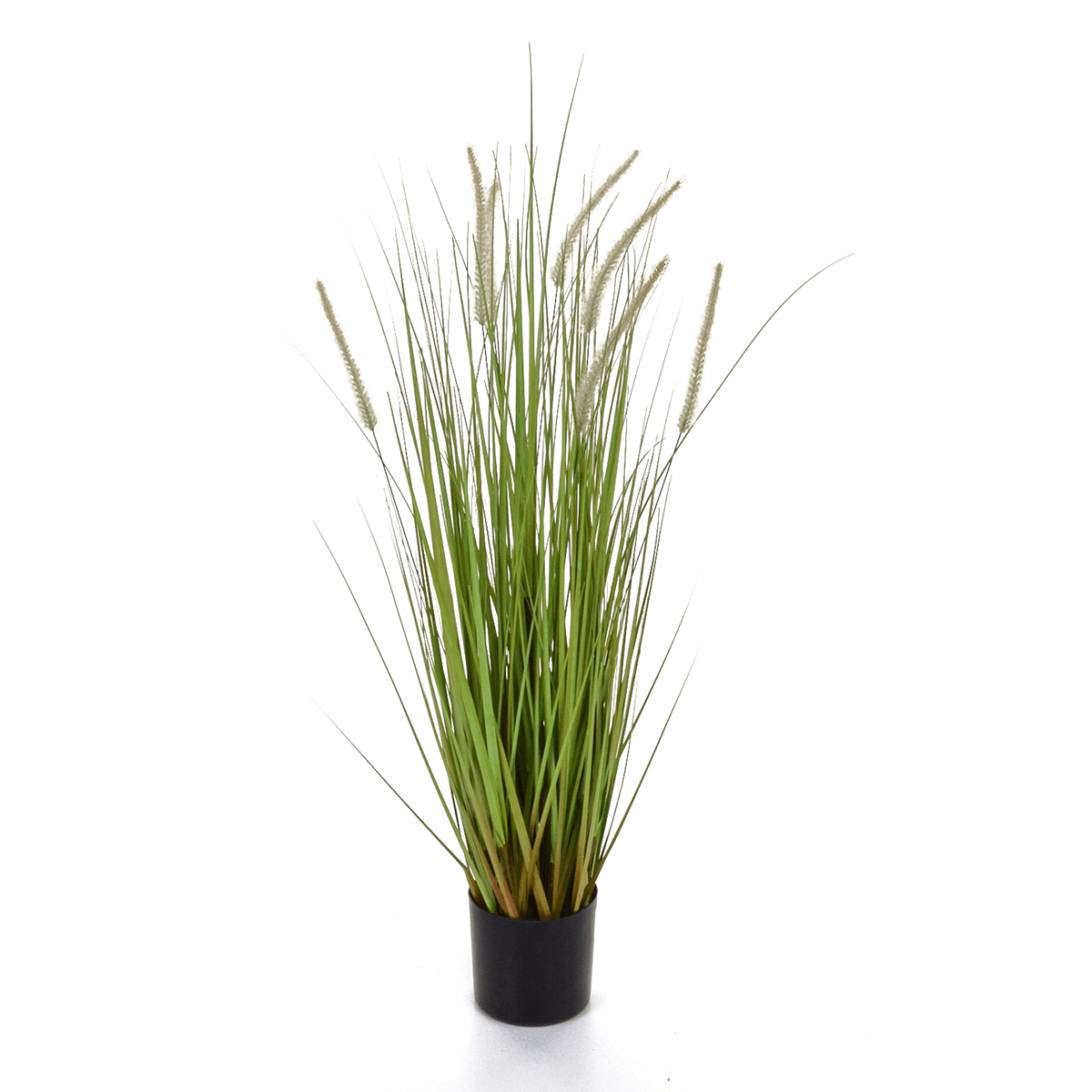 Deco lampbush grass en maceta negra 90 cm - 0