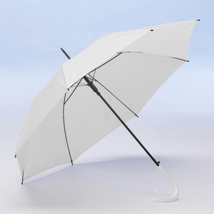 Umbrella with automatic 100 cm Ø, 84 cm white 