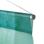 Set de barres de suspension pour bannière en tissu, en aluminium, 2 pièces 
