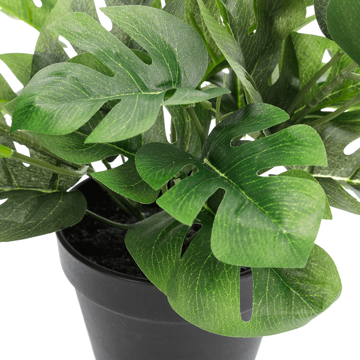 Artificial monstera plant in pot 30 cm - 2 Artificial monstera plant in pot 30 cm - 2