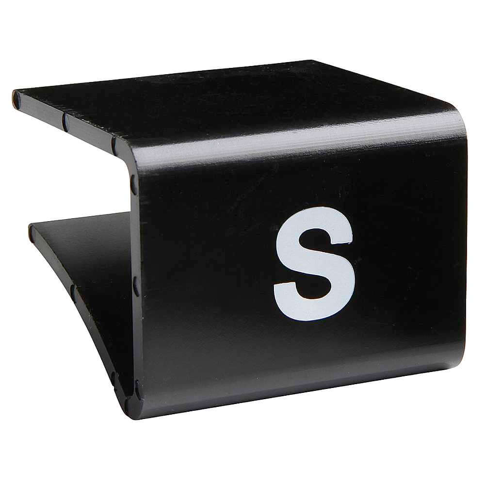 Schwarze Regalbodenaufstecker für Glasplatten bis 20 mm Höhe - 0 Schwarze Regalbodenaufstecker für Glasplatten bis 20 mm Höhe - 0