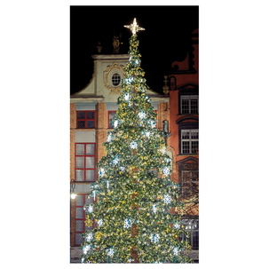 Bannière en tissu Sapin de Noël 100 x 200 cm
