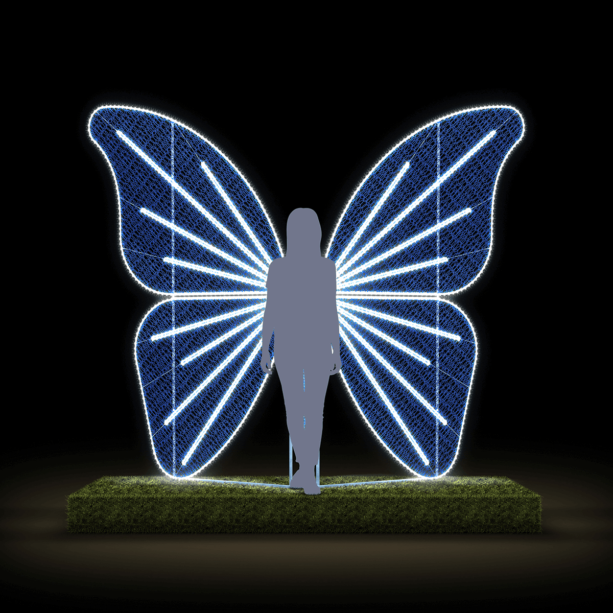 Mariposa LED para exterior 255 x 310 x 300 cm - 0 Mariposa LED para exterior 255 x 310 x 300 cm - 0