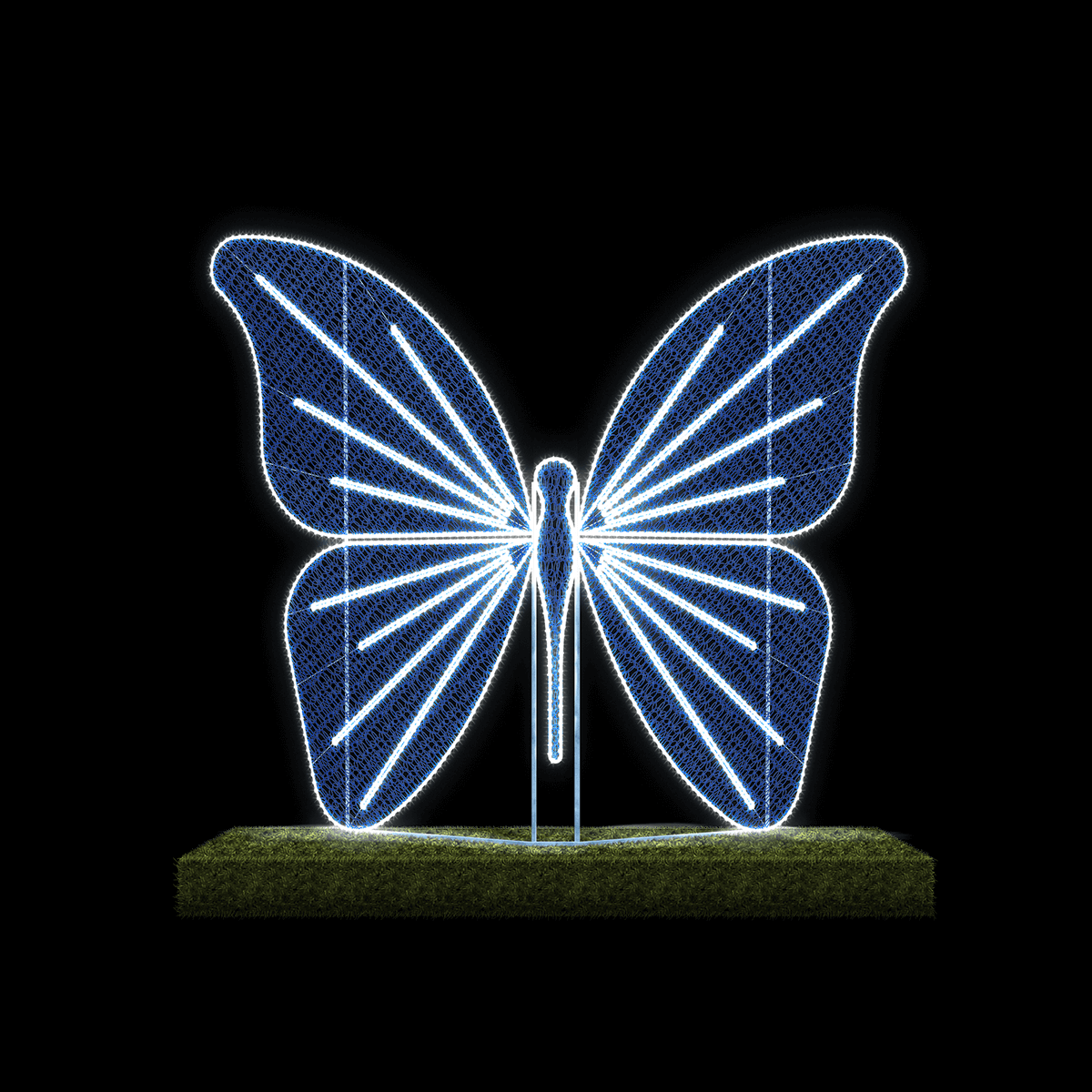Mariposa LED para exterior 255 x 310 x 300 cm - 1 Mariposa LED para exterior 255 x 310 x 300 cm - 1