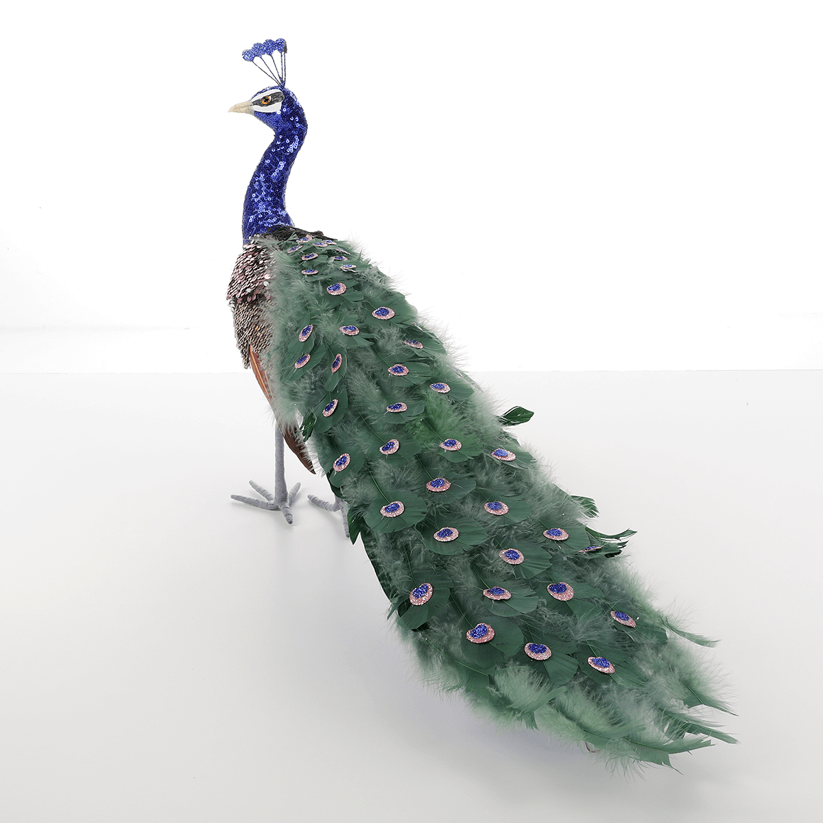 Pavo real decorativo, 80x20x40 cm - 3