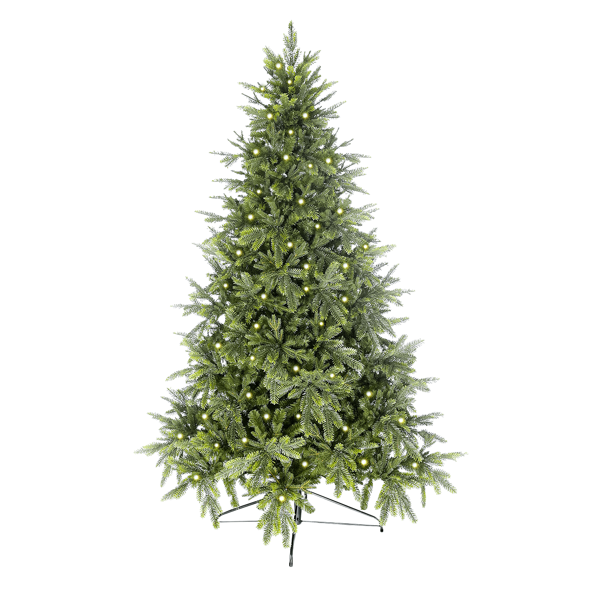 Christmas tree with golden Christmas baubles - 1 Christmas tree with golden Christmas baubles - 1