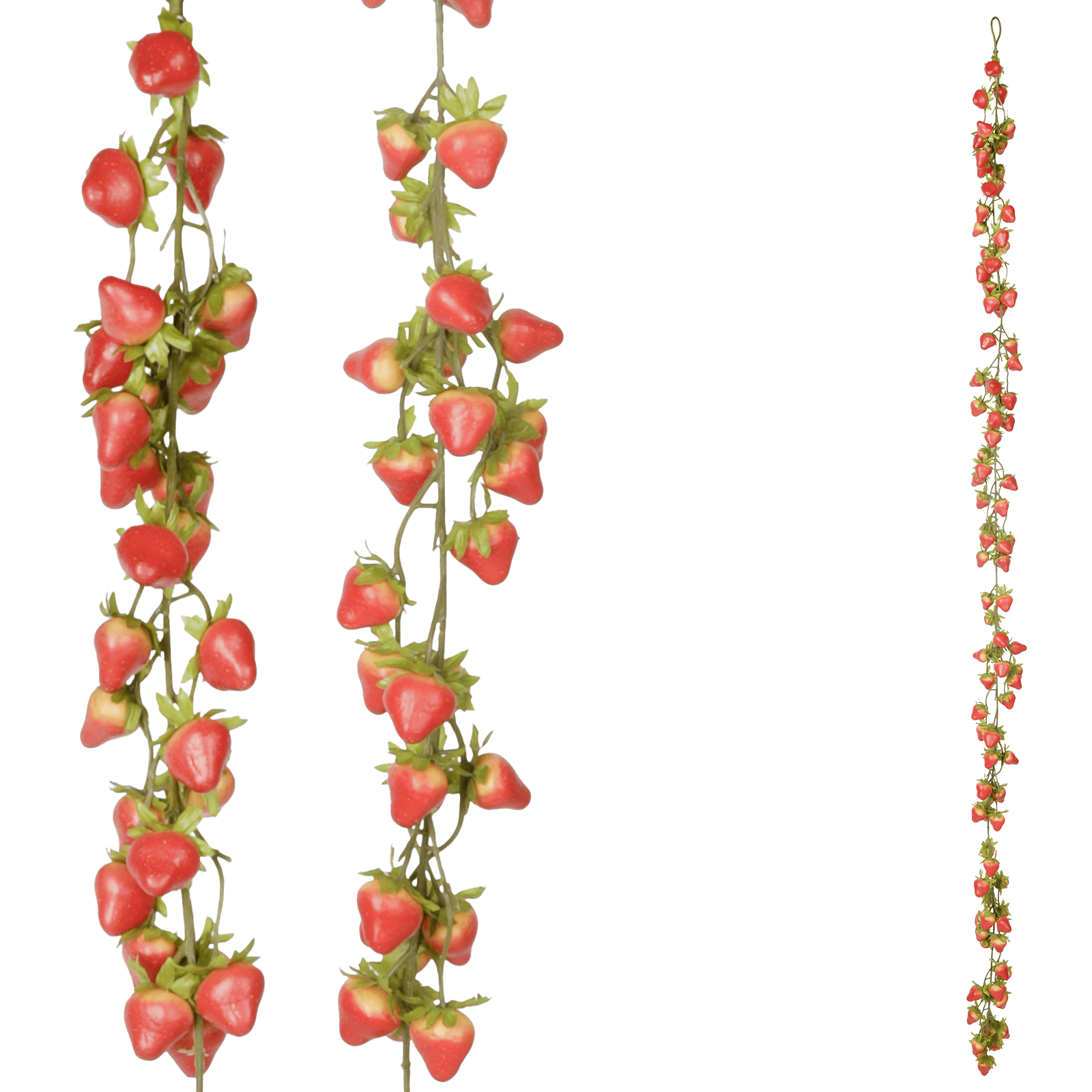 Enredadera artificial de fresas con fruta 180 cm - 0 Enredadera artificial de fresas con fruta 180 cm - 0