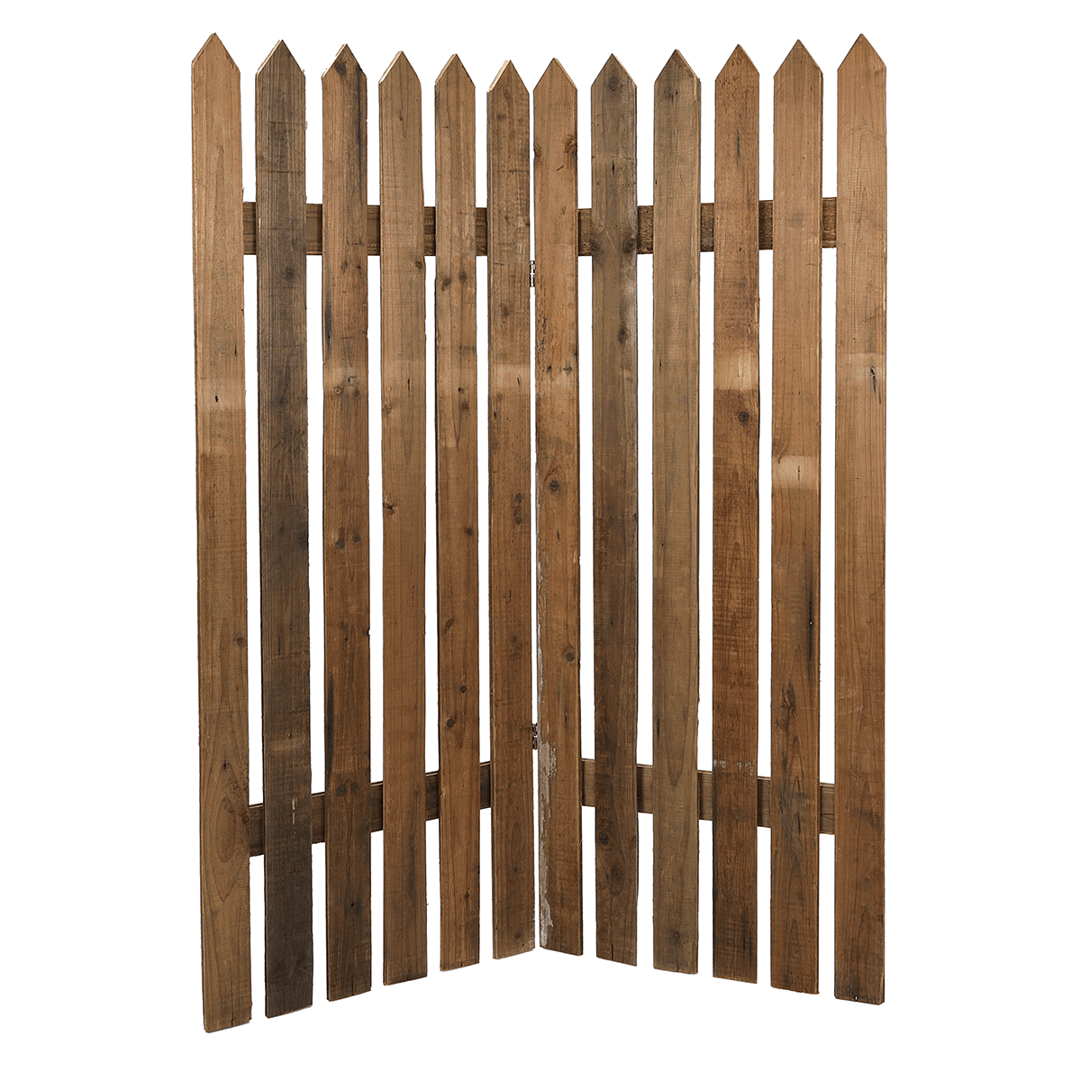 Wooden picket fence screen 120x150 cm - 0