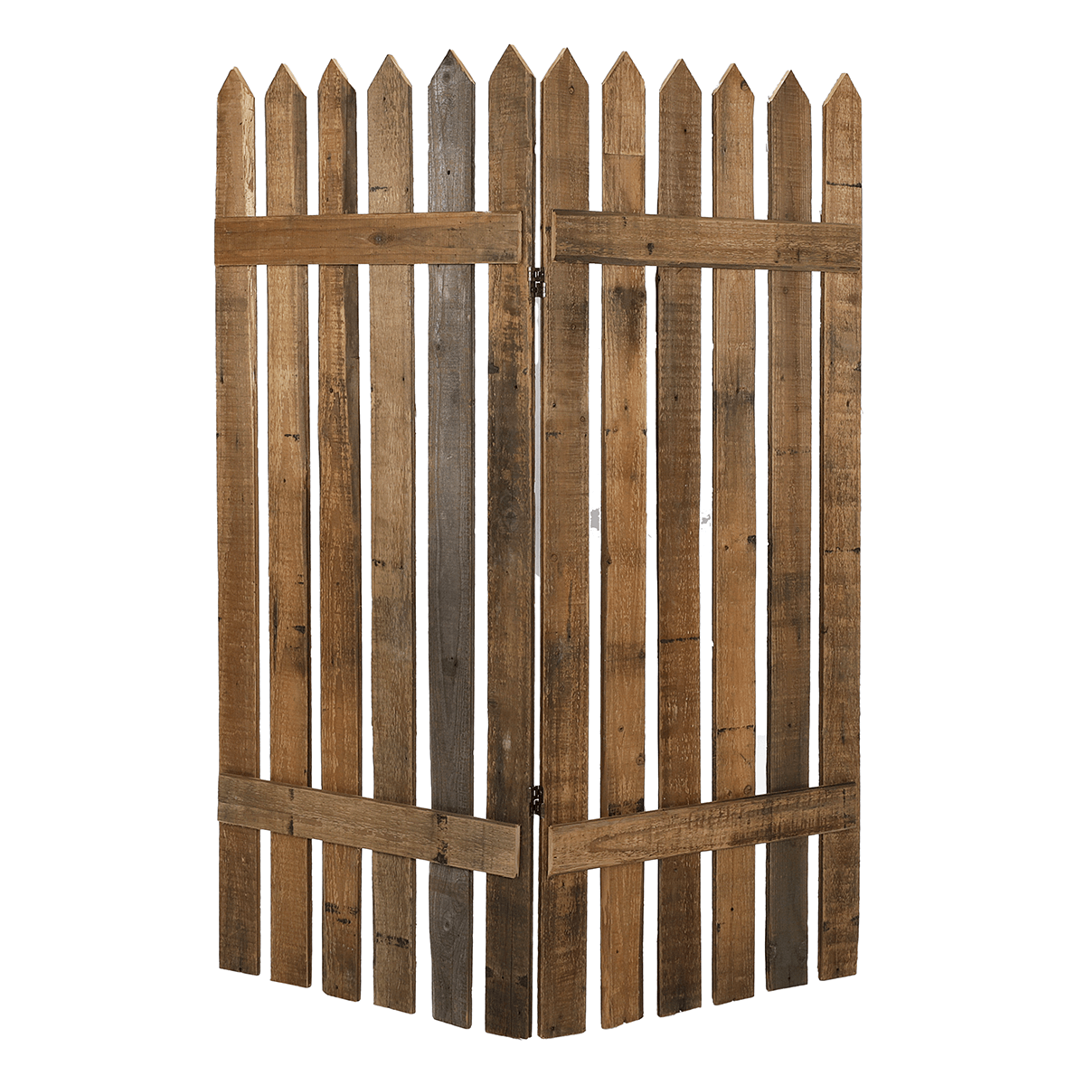 Wooden picket fence screen 120x150 cm - 1
