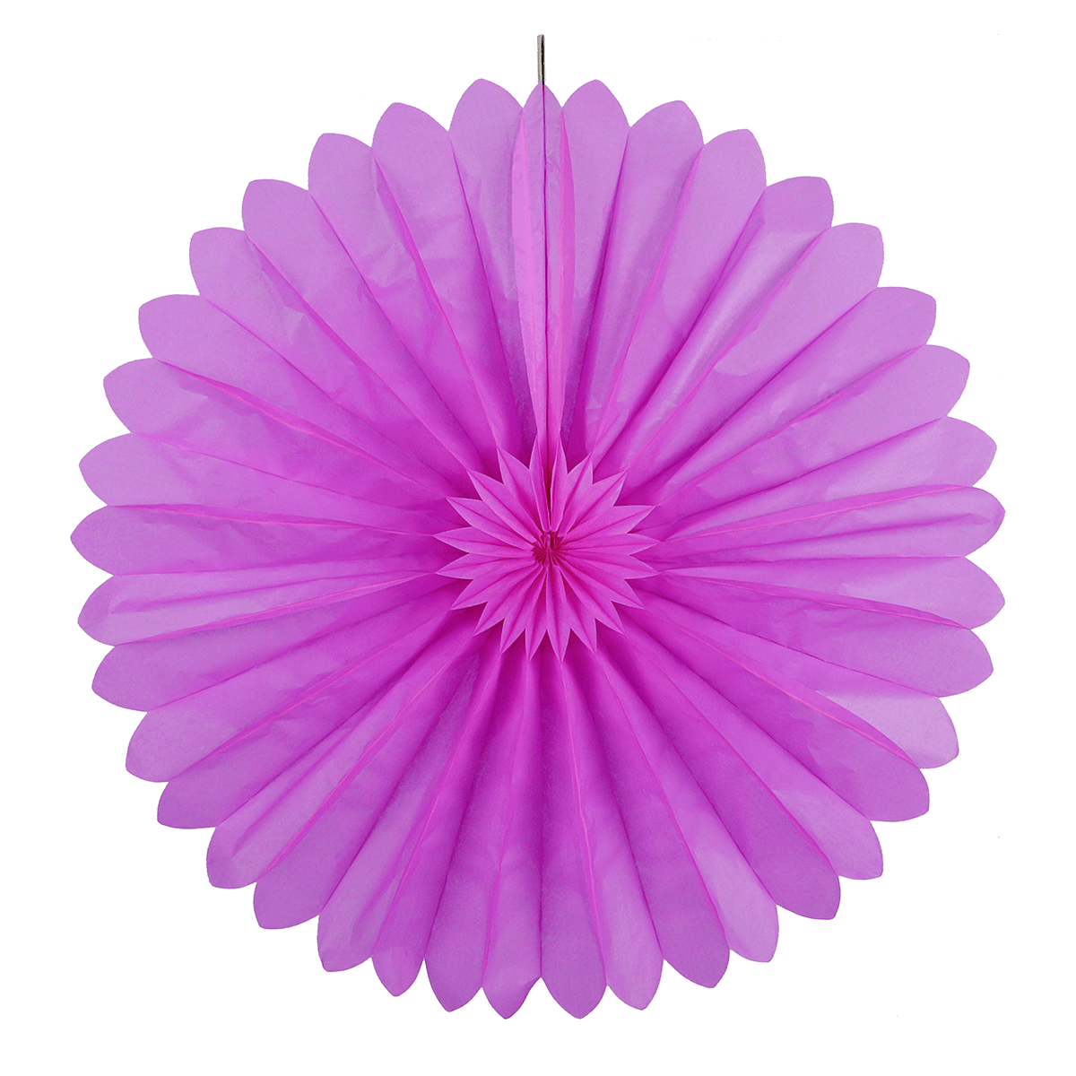 Schwer entflammbare Papier-Rosette 60 cm Ø - 0 Schwer entflammbare Papier-Rosette 60 cm Ø - 0